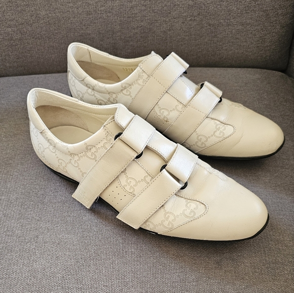 Gucci Shoes - Gucci GG Double Velcro Trainer Sneakers Shoes Size 9 Like New!